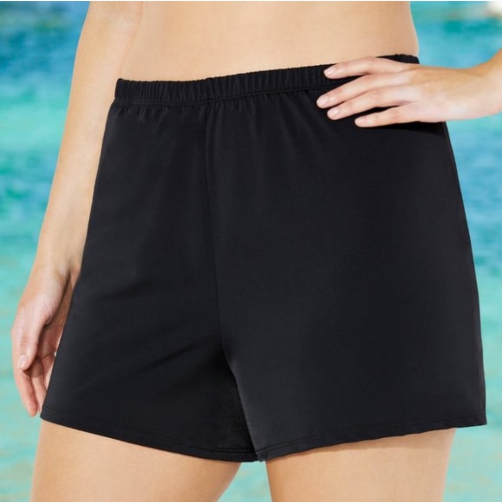 NWOT Swimsuits For All Aquabelle Plus Size Swim Shorts Relaxed Fit